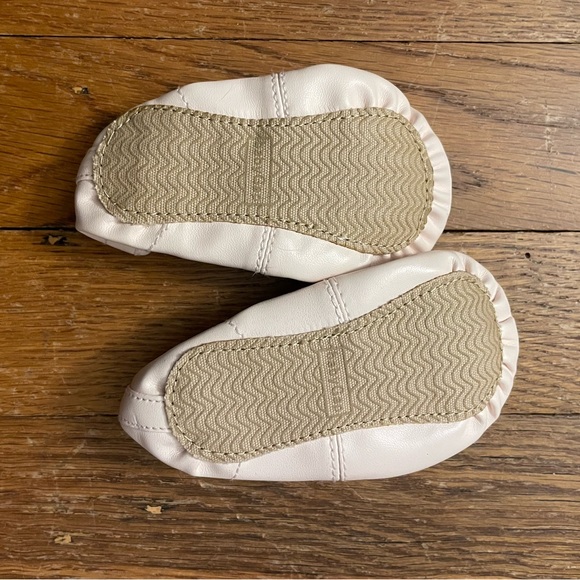 Gap Baby Light Pink Ballet Slippers w Soft Bottom & Ankle Strap, Size 6-12M - Picture 2 of 2